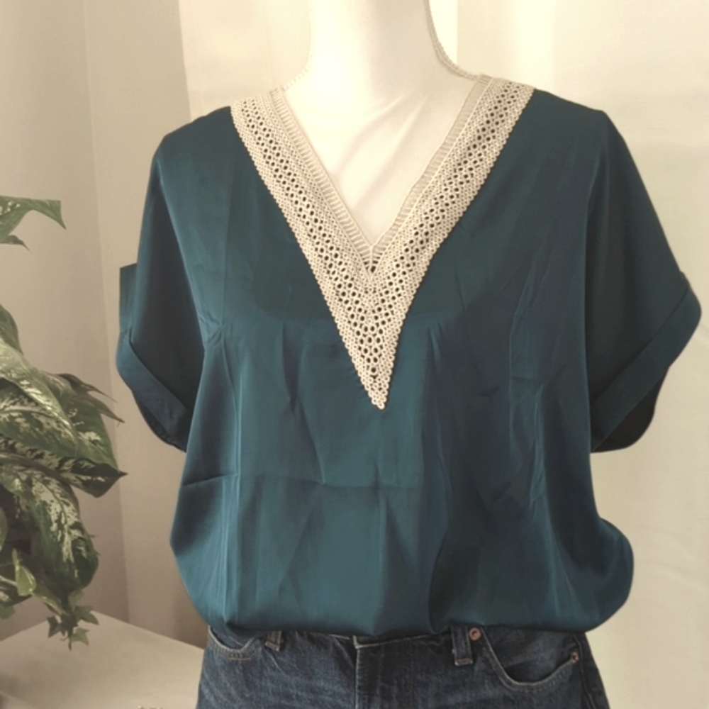 Short Sleeve Silk Shirt